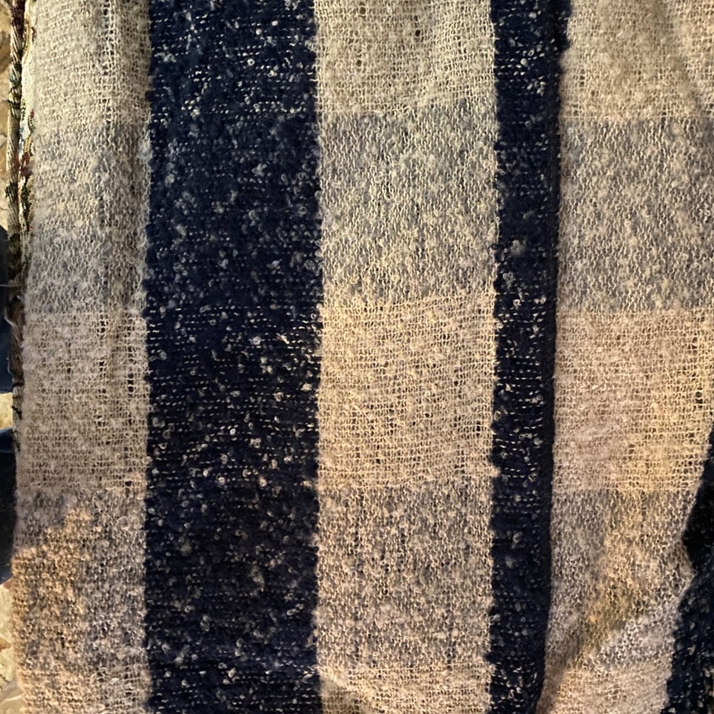 Only Taupe and Black Plaid Shawl left. Great OS NWT